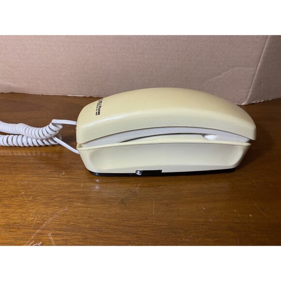 Southwestern Bell System Trimline Touchtone Phone 2-Tone Yellow White Working - Picture 7 of 9